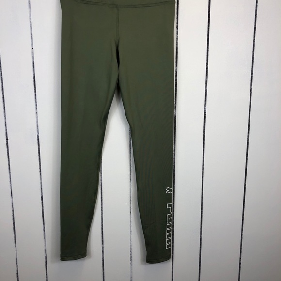 NWT Puma Leggings Olive Green Sz S - Picture 2 of 8